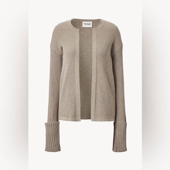 TOVE Sweaters - TOVE Charlotte Knitted Cardigan Barley